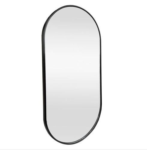 Lustro Elipsa  100x50cm czarne GX06 ścienne owalne łazienkowe do salonu sypialni loftowe Industrialne minimalistyczne na Arena.pl