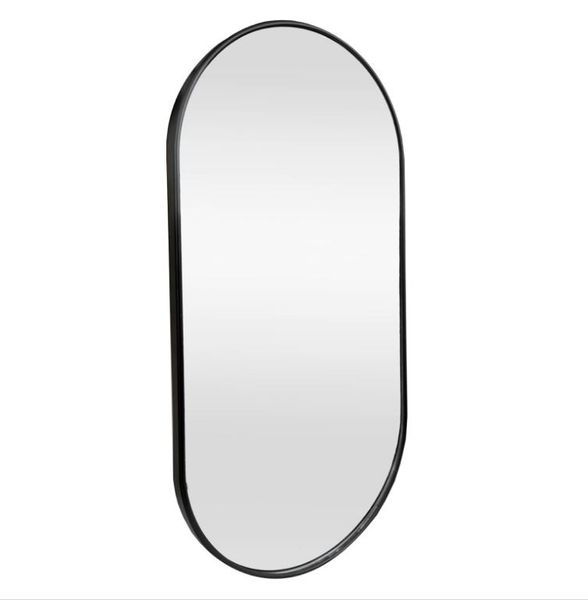 Lustro Elipsa 100x50cm czarne GX06 ścienne owalne łazienkowe do salonu sypialni loftowe Industrialne minimalistyczne zdjęcie 3