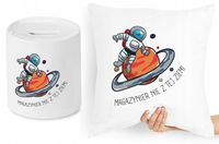 Dla Magazyniera Zestaw Poduszka + Skarbonka Z Nadrukiem Ze Zdjęciem