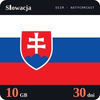 Karta eSIM Internet Słowacja 10 GB na 30 dni - bez rejestracji