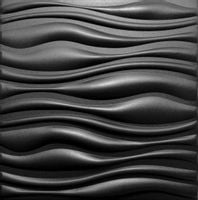 Czarne Panele ścienne , Piankowe Kasetony Sufitowe 3D FLOW