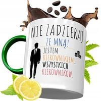 Kubek Zielony Dla Kierownika Na Urodziny Prezent Z Nadrukiem Ze Zdjęciem