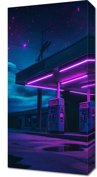 Obraz 30x60cm Moc Neonowej Nocy zdjęcie 1