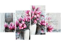 140CM 70 OBRAZ MAGNOLIE WAZONACH ŚCIENNY