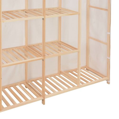 Szafa, Biała, 173X40X170 Cm, Materiałowa na Arena.pl