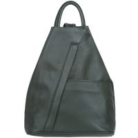 VERA PELLE plecak damski skórzany elegancki trójkątny V509 c.zielony