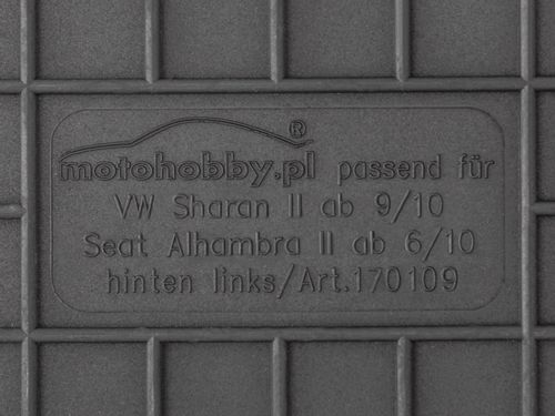 VW Sharan II (od 10) DYWANIKI GUMOWE DEDYKOWANE na Arena.pl