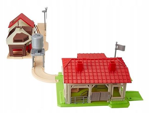 Mega Farma Gospodarstwo STODOŁA OBORA FGURKI ZWIERZĘTA DROGA + 3 TRAKTORY na Arena.pl