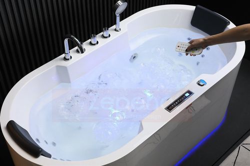 Wirujące dysze Wanna z hydromasażem BZX-675 prostokątna 170cmx850cmx60cm z na Arena.pl