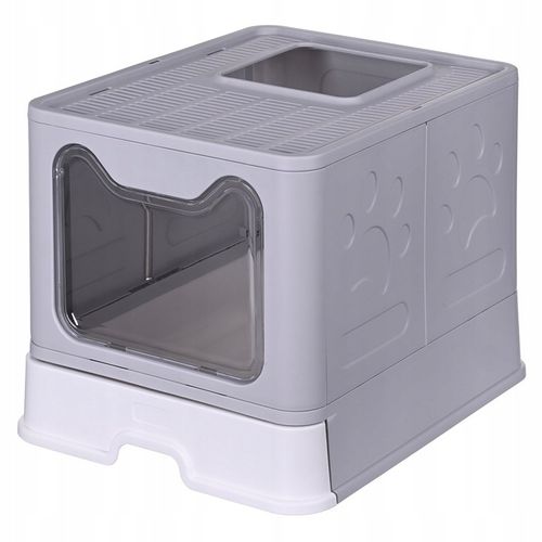 Kuweta dla kota zamknięta duża XL z szufladą i łopatką na żwirek DIAMENTIQ na Arena.pl