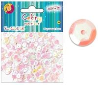cekiny 12szt  pastelowe białe 8mm 10g | wmt-109