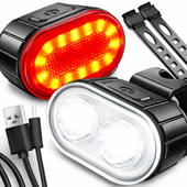 Oświetlenie rowerowe ŚWIATŁO TYLNE PRZEDNIE LAMPA MOC 800 lm akumulator