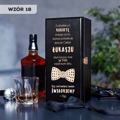 PROŚBA O ŚWIADKOWANIE SKRZYNKA NA ALKOHOL CZY ZOSTANIESZ MOIM ŚWIADKIEM na Arena.pl