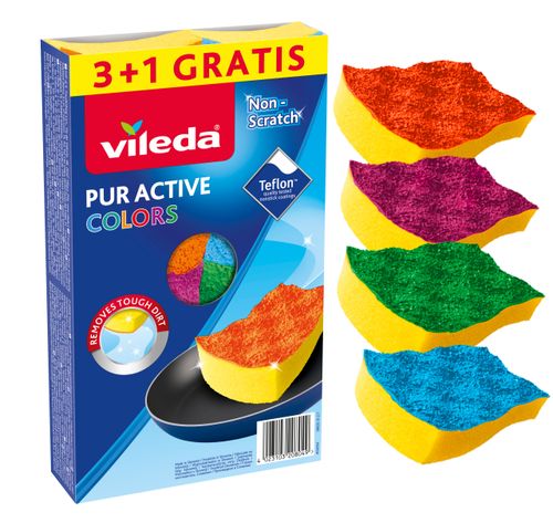 zmywak vileda pur active colors 4 szt. na Arena.pl