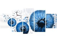 70CM 150CM ZEGAR 5 ELEM NIEBIESKIE DMUCHAWCE DRUK OBRAZ