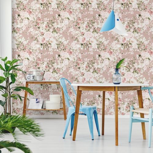 Tapeta Do Salonu Sypialni Kwiaty Natura Rośliny Styl Retro na Arena.pl