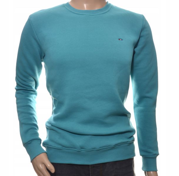 Męska bluza dresowa bez kaptura basic M gładka zdjęcie 1