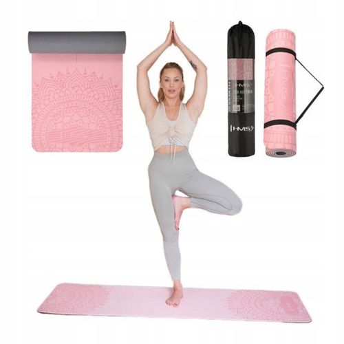 Wytrzymała mata fitness treningowa do jogi fitnessu rozciągania HMS YM10 na Arena.pl