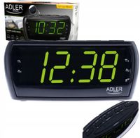 Radio Retro Fm Am Zegar Led Budzik Drzemka Antena