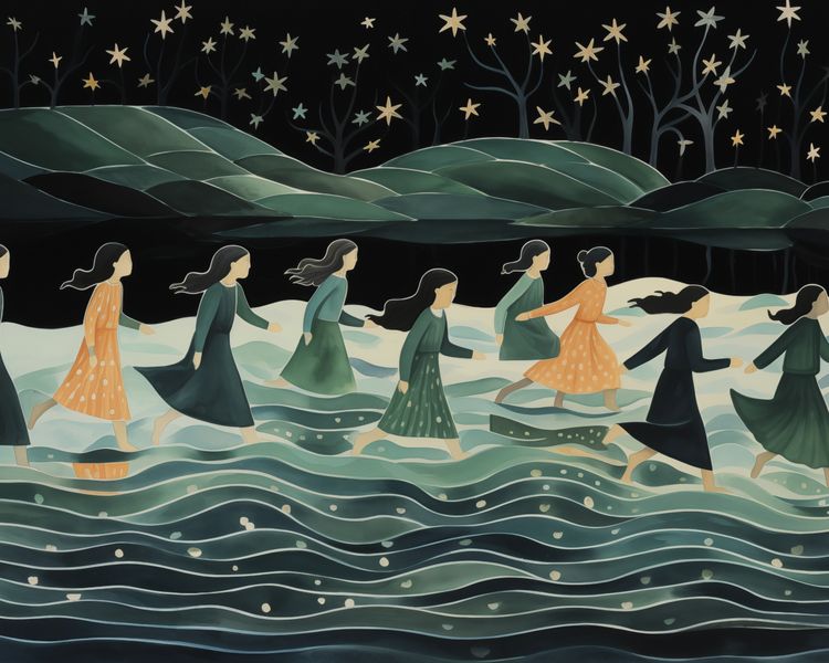 Plakat 50x40cm Nocna Procesja zdjęcie 1