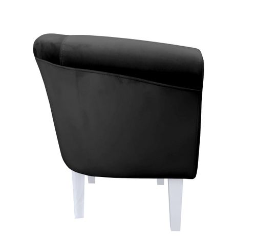 Fotel Milo nogi 20cm białe czarny MG19 na Arena.pl