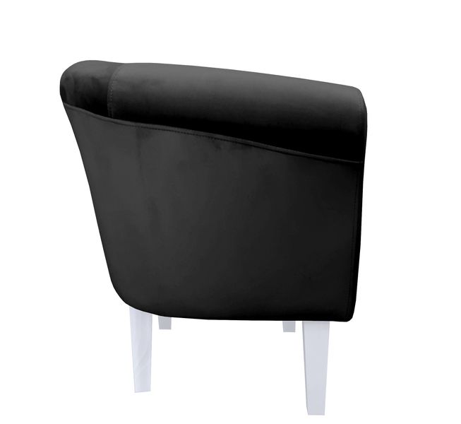 Fotel Milo nogi 20cm białe czarny MG19 zdjęcie 3