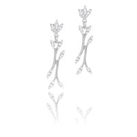 kolczyki z kryształkami z kolekcji wedding dream (p8790ag)