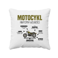 Motocykl - anatomia wolności - poduszka na prezent