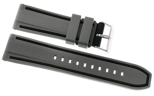 Pasek silikonowy SZARO-CZARNY U14-20-6 na Arena.pl