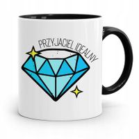 Kubek Czarny Dla Przyjaciela Przyjaciel Idealny Z Nadrukiem Ze Zdjęciem