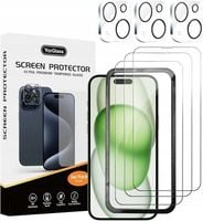 6w1 Zestaw do Iphone 16, 3x szkła hartowane do ekranu, 3x aparatu, plecki