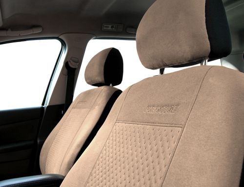 Pokrowce alcantara przód PRESTIGE 1+1 Beżowe VW PASSAT B4 B5 B6 B7 B8 na Arena.pl