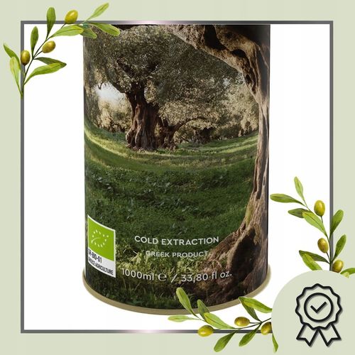 Oliwa z oliwek BIO extra virgin GRECKA 1 litr TŁOCZONA NA ZIMNO Aristeon na Arena.pl