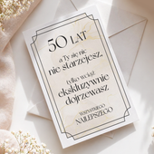 50 lat - a Ty się nic nie starzejesz - kartka okolicznościowa na prezent