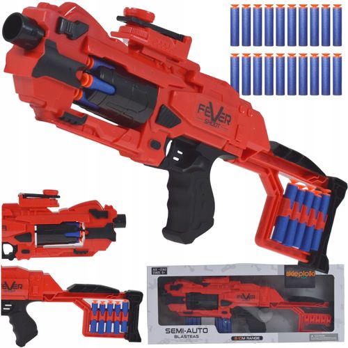 BEZPIECZNA WYRZUTNIA MANUALY KARABIN NA MIĘKKIE STRZAŁKI ZABAWKA DLA DZIECI na Arena.pl