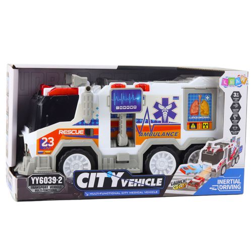 IDEALNA DLA MAŁYCH RATOWNIKÓW  KARETKA Z NAPĘDEM ŚWIATŁA na Arena.pl