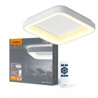 2 x Plafon ściemniacz timer LED Videx 72W natynkowy biały 45 cm 4700lm + pi