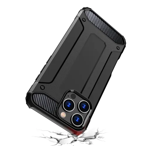 etui hybrid armor pancerne na iphone 16 pro max - czarne na Arena.pl