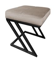 Pufa ZETA LOFT ławka taboret podnóżek metal MG09