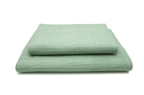 Zestaw dwa ręczniki wafel /gofer w 10 kolorach glicynia na Arena.pl