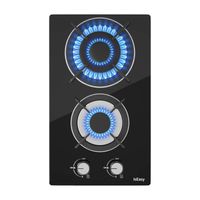 Płyta gazowa IsEasy MGBG-312A szklana 2 palniki do kuchni