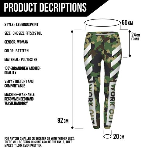 LEGGINSY WORK OUT CAMO na Arena.pl