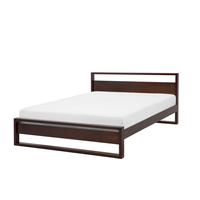 Łóżko drewniane 160 x 200 cm ciemne GIULIA