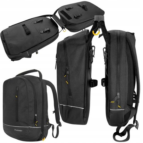 WOZINSKY SAKWA ROWEROWA TORBA NA ROWER DWUCZĘŚCIOWA PLECAK NA BAGAŻNIK 30L na Arena.pl