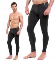 KALESONY MĘSKIE Grafitowe Bawełniane Ciepłe Getry Wygodne na Zimę MORAJ - M