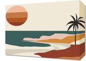 Obraz 40x30cm Wyspa przy Zachodzie