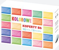 KOPERTY KOLOROWE B6 382-WIELOKOLOR. (100)