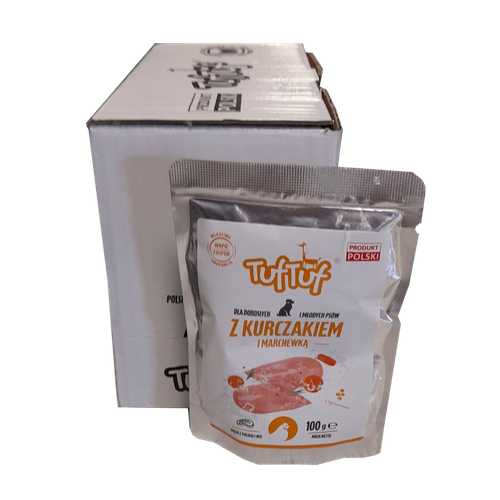 TUF TUF Saszetka kurczak z marchewką 100 g x 10 szt. na Arena.pl