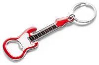 Czerwony Otwieracz do Butelek - Gitara Elektryczna Brelok z Magnesem