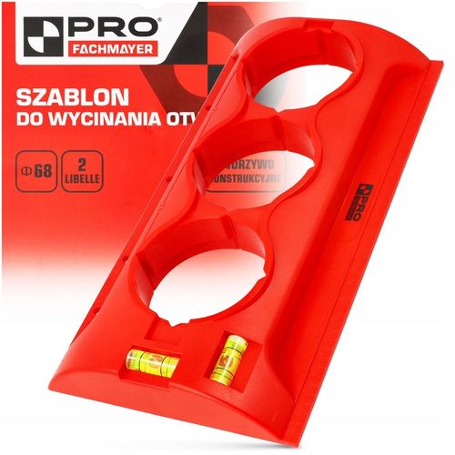 WZORNIK SZABLON DO WYCINANIA WYMIAROWANIA OTWORÓW POD PUSZKI GNIAZDEK na Arena.pl